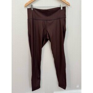 Adidas by Stella McCartney Training Leggings in Burgundy Shiny Mesh Sides EUC